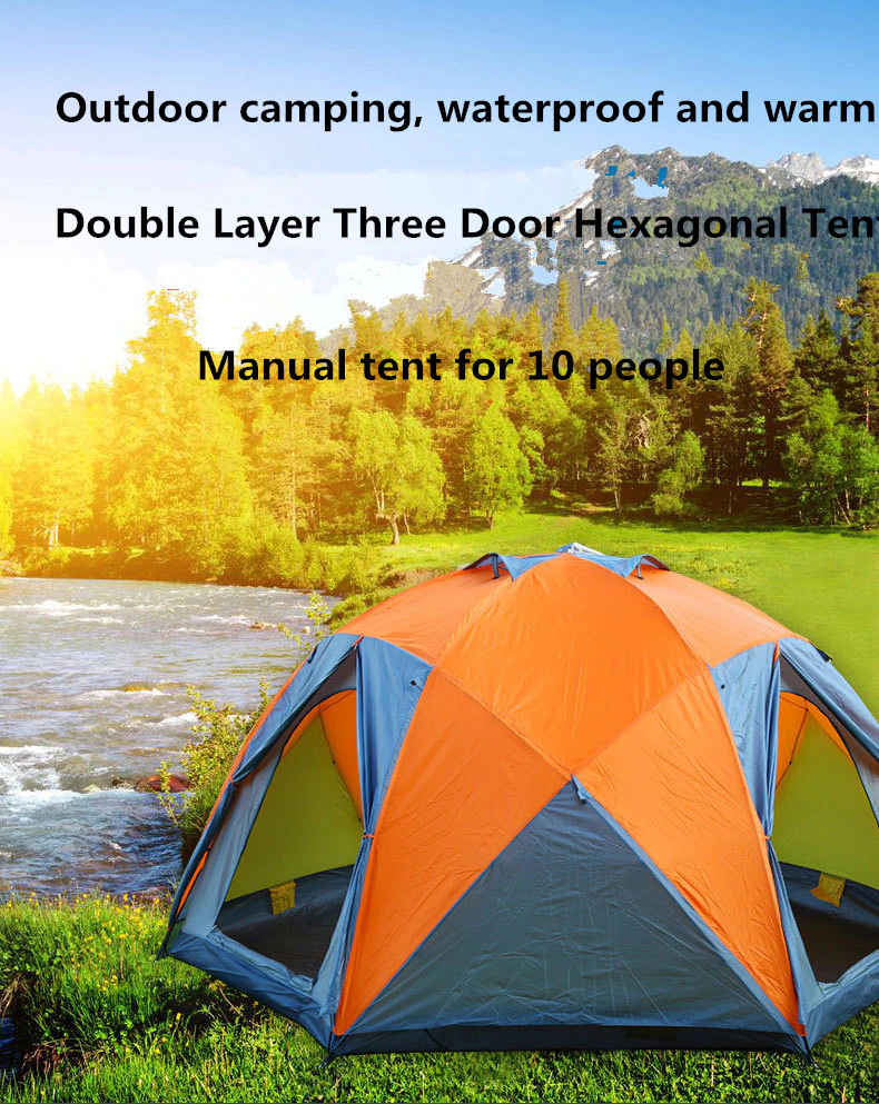 Cheap Goat Tents Person Outdoor Tent Fully Quick Opening Tents Waterproof Canopy Camping Hiking Tent Beach Family Travel Tools   